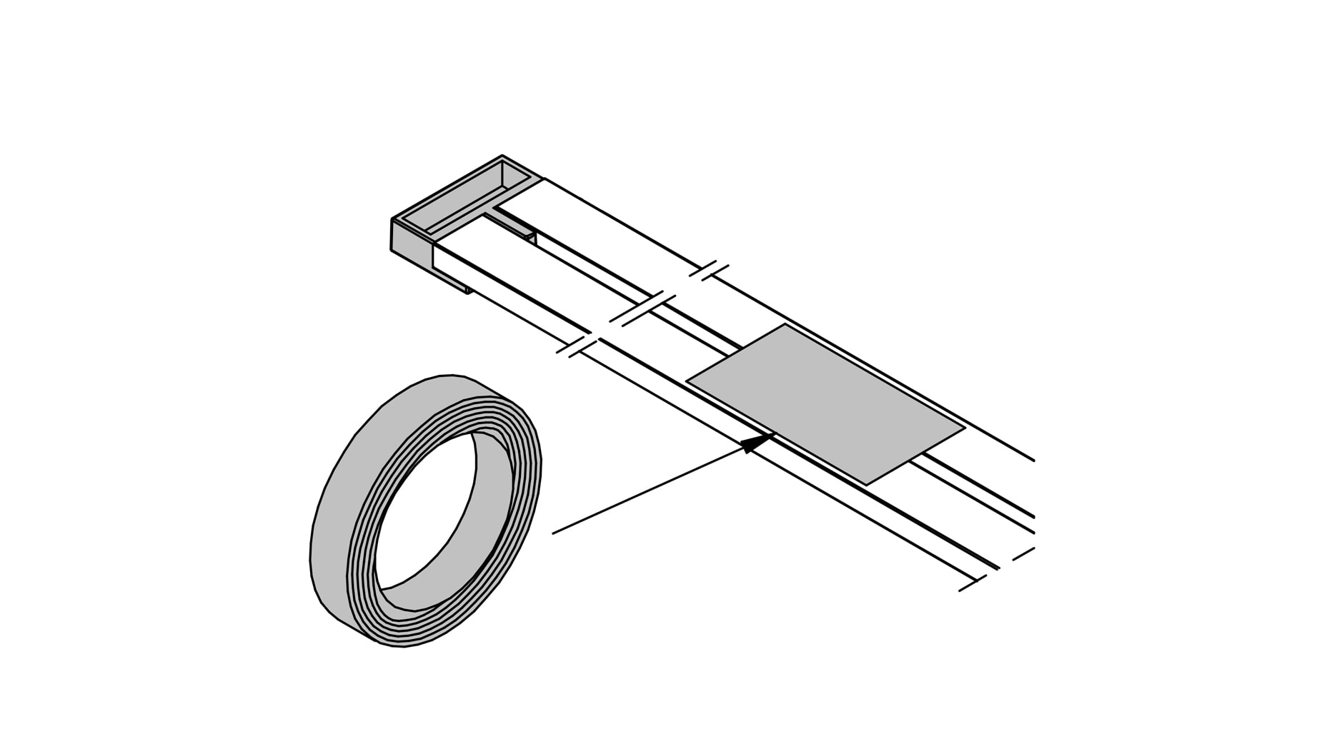Targetti - BI-ADHESIVE TAPE 10m