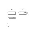 Targetti - OZ MAGNETIC WALL CEILING JOINT BLK