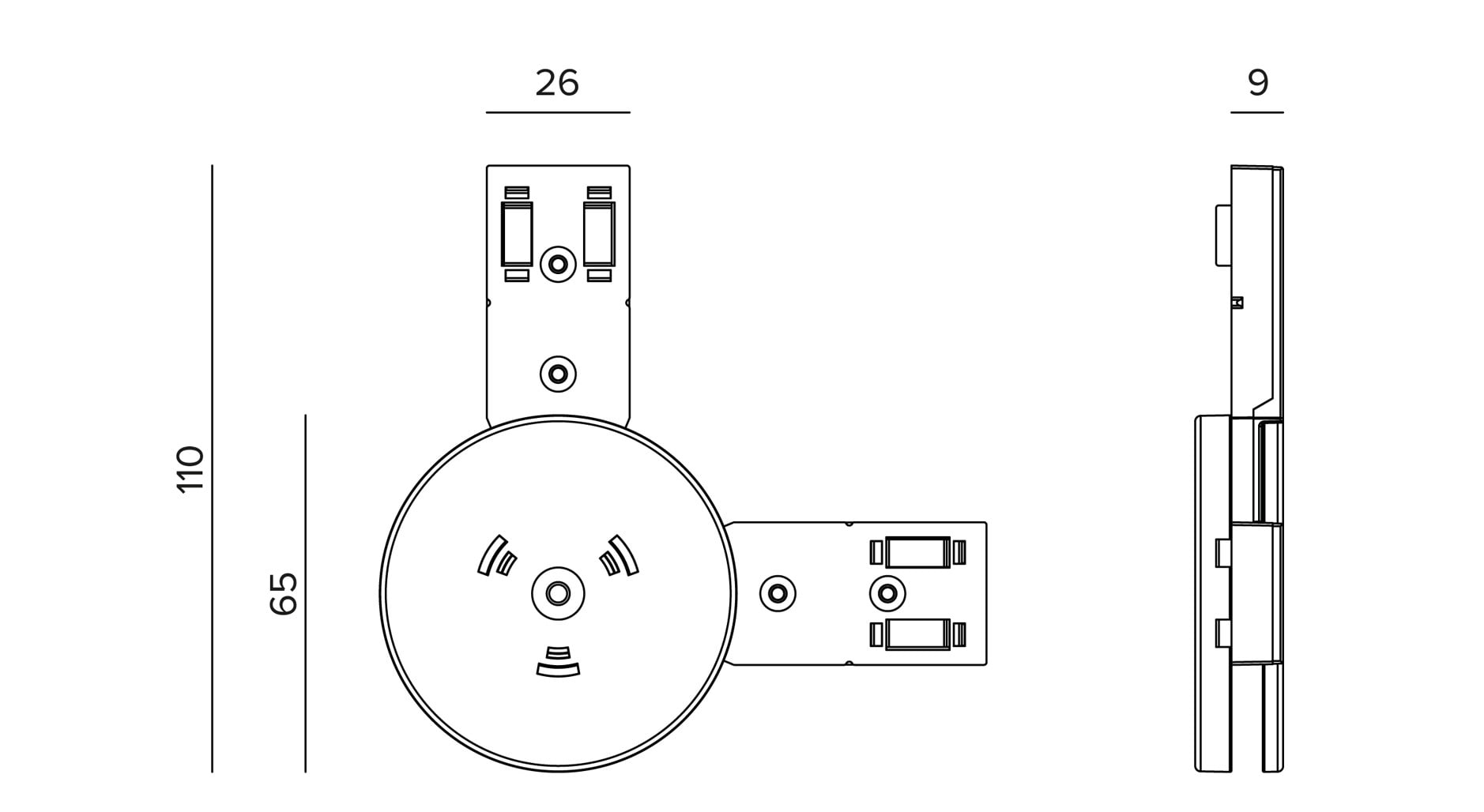 Targetti - OZ ADJUSTABLE JOINT 2 WAY WHT