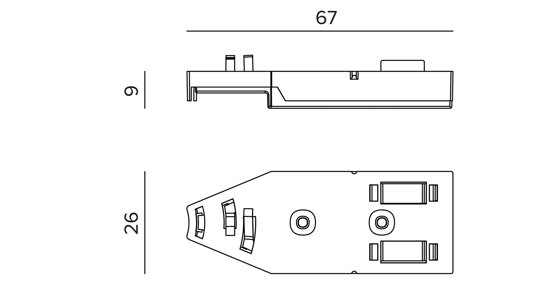 Targetti - OZ ADDITIONAL WAY FOR ADJ JOINT BLK