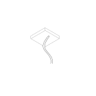 Targetti - SLIM SQUARE CANOPY WITH FEEDING CABLE