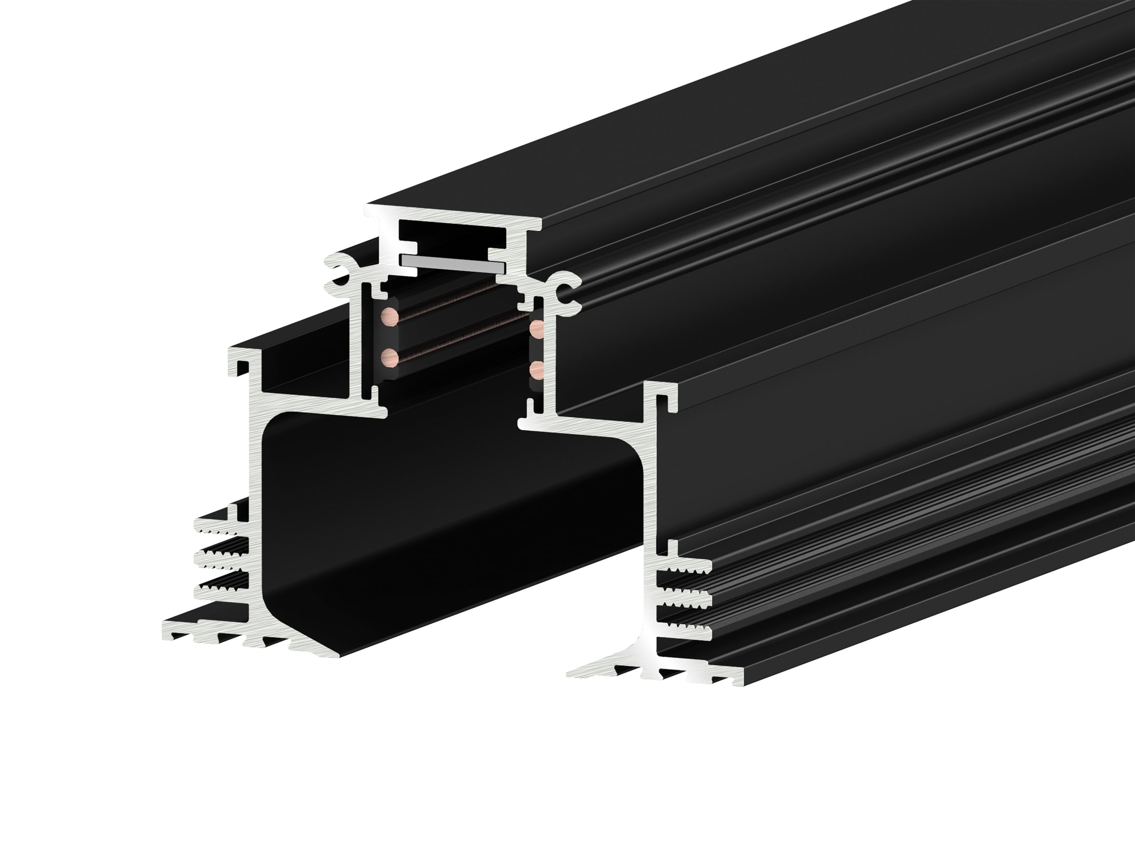 Targetti - 48V DEEP REC TRIMLESS TRACK 1m BLK