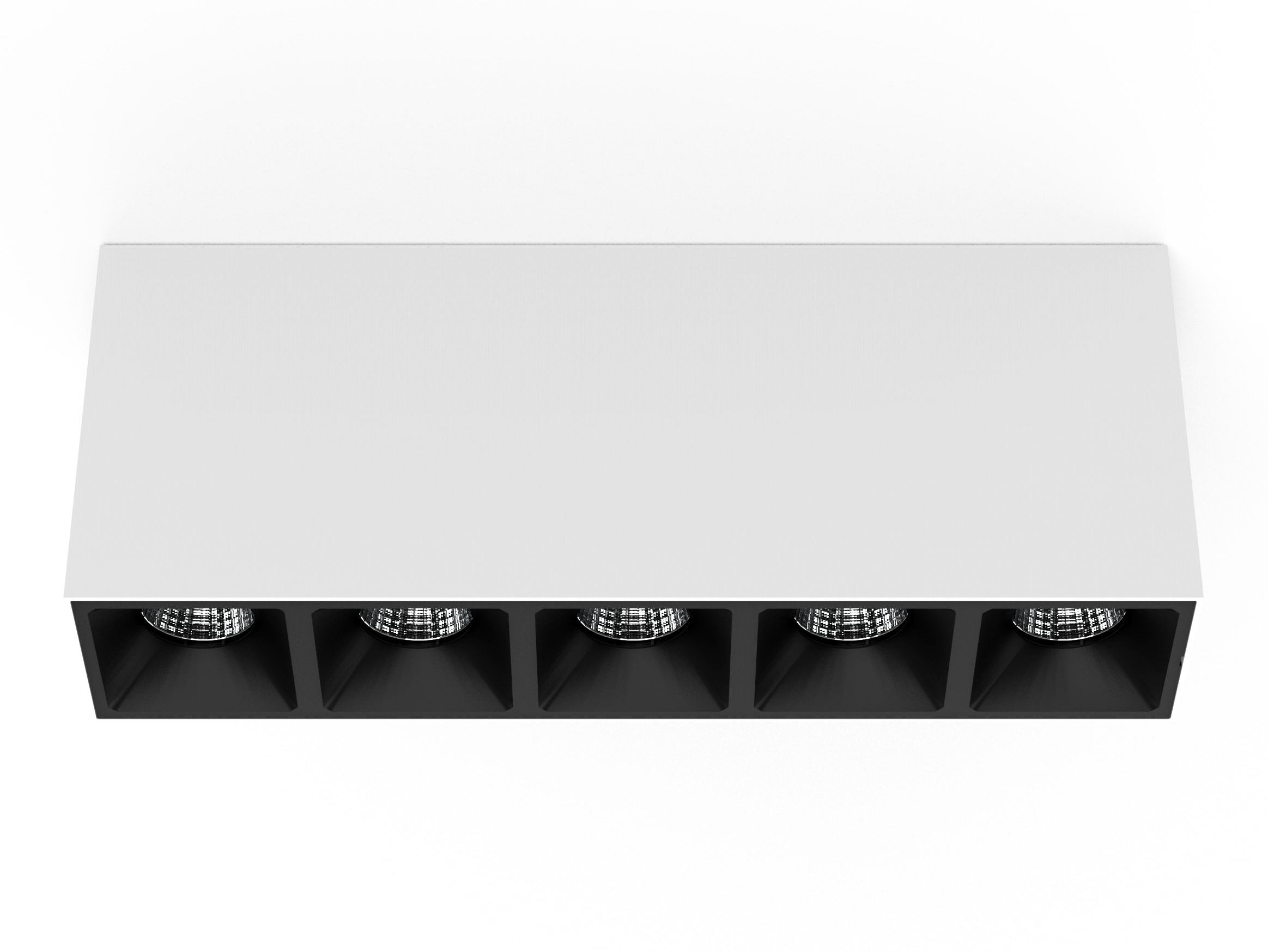 Targetti - OZ LARGE 5X CEIL 30W Ra90 3K FL WH DA