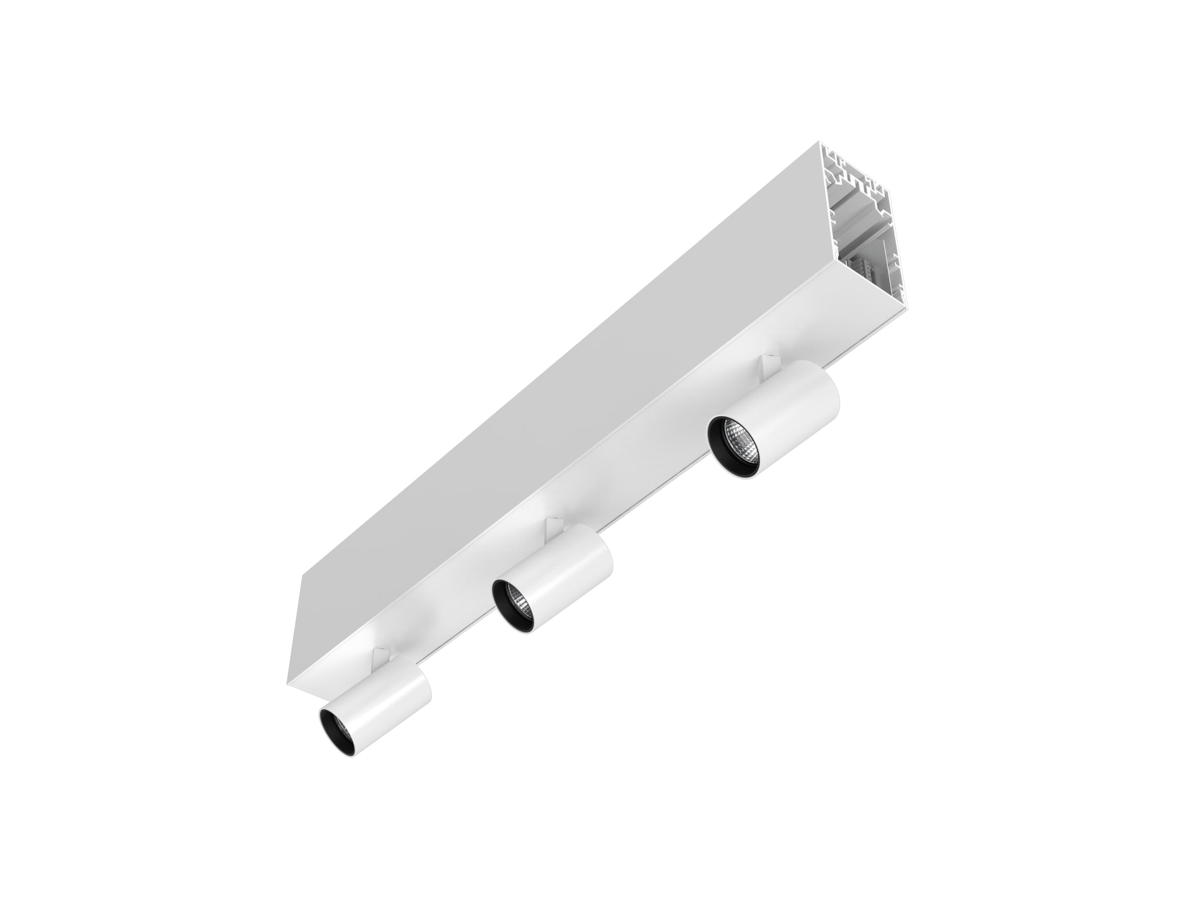 Targetti - LOGICO SY TLES 600 24W 4K 3L4 FL BLK EL