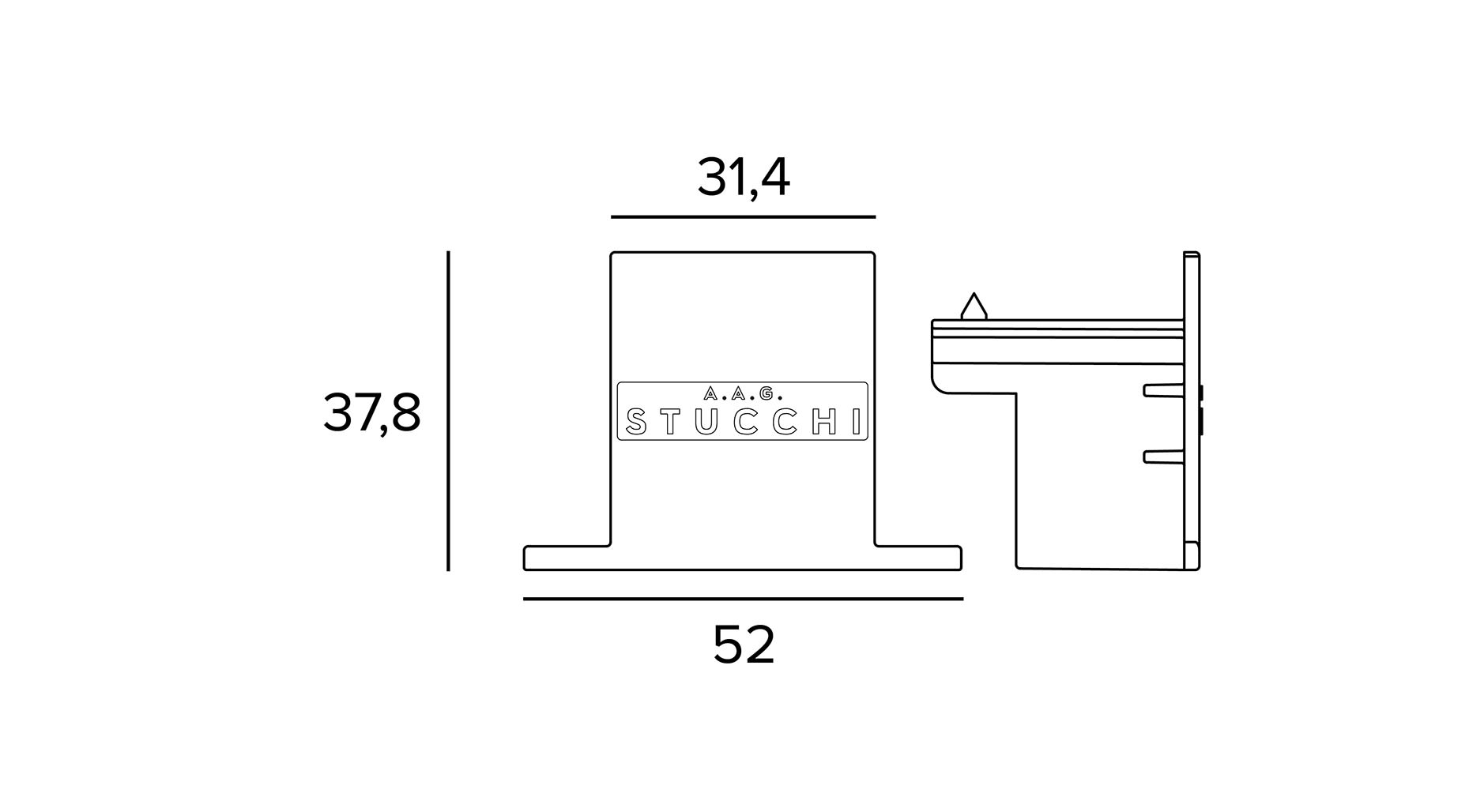 Targetti - ELEMENTO TERMINALE INCASSO BIANCO