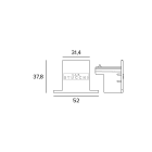 Targetti - ELEMENTO TERMINALE INCASSO BIANCO