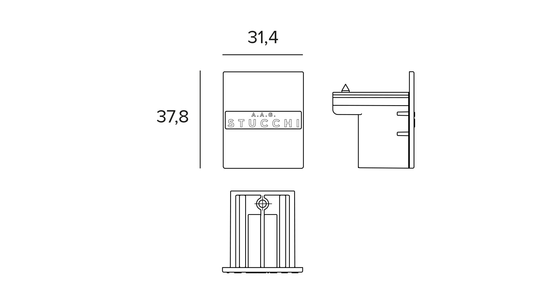 Targetti - ELEMENTO TERMINALE NERO
