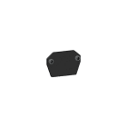 Targetti - END CAP 48V REC TRIMLESS TRACK WHT