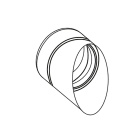 Targetti - TL.ACC DM60 ASYM CUT OFF BIANCO 5PCS