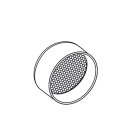 Targetti - TL.ACC DM80 GRIGLIA ANTIAB1 BIANCO 5PCS