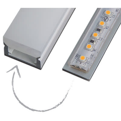 Targetti - PROFILO ALU CALPESTABILE 1mt. CON GUIDA