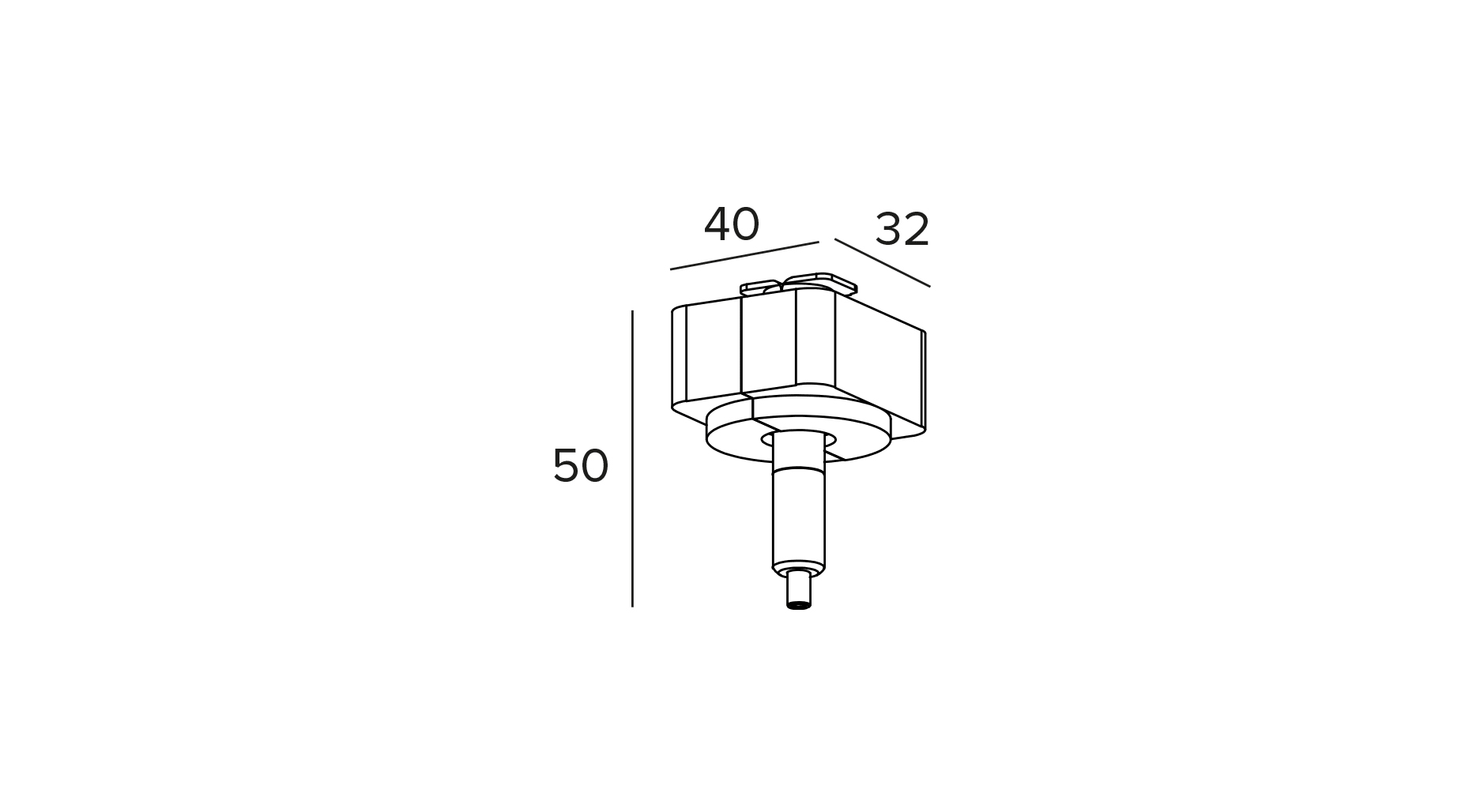 Targetti - EUROSTANDARD PLUS SUSPENSION ADAPTER GRE