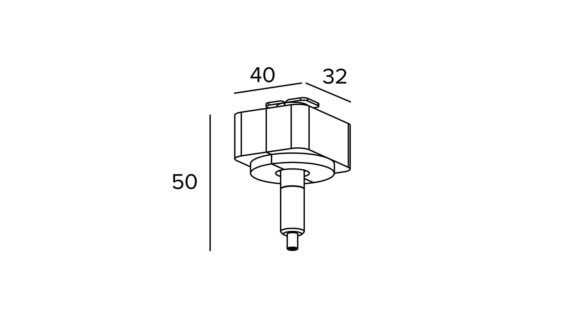 Targetti - ADATTATORE PER SOSPENSIONE BIANCO