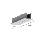 Targetti - E.PLUS RECESSED COVER MIDDLE FEED GRE