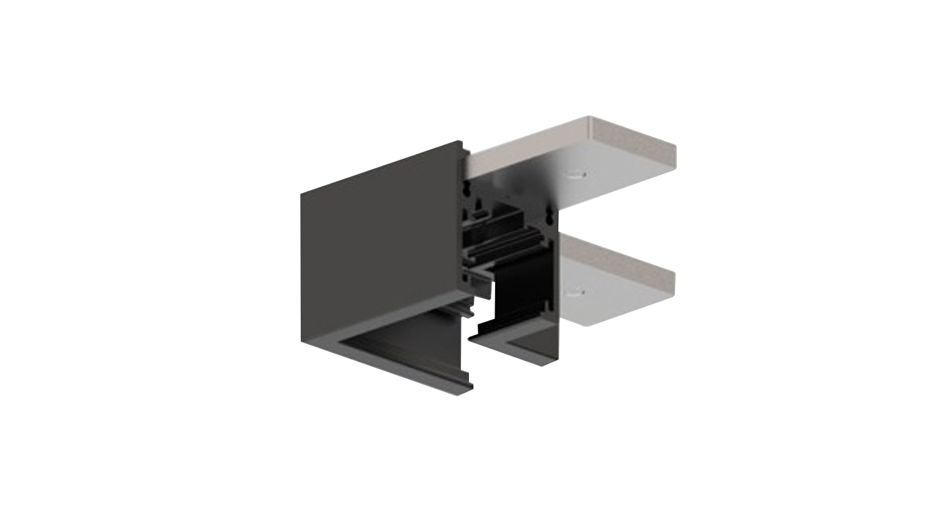 Targetti - 48V EVOLUT TRACK COVER FOR L JOINT BLK