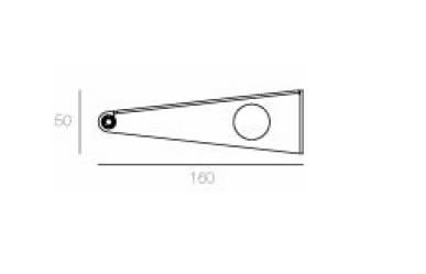 Targetti - JEDI LIN PRJ WALL MOUNTING BRACKET L