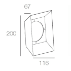 Targetti - NANO PYROS BARN DOOR FIXED FLAPS