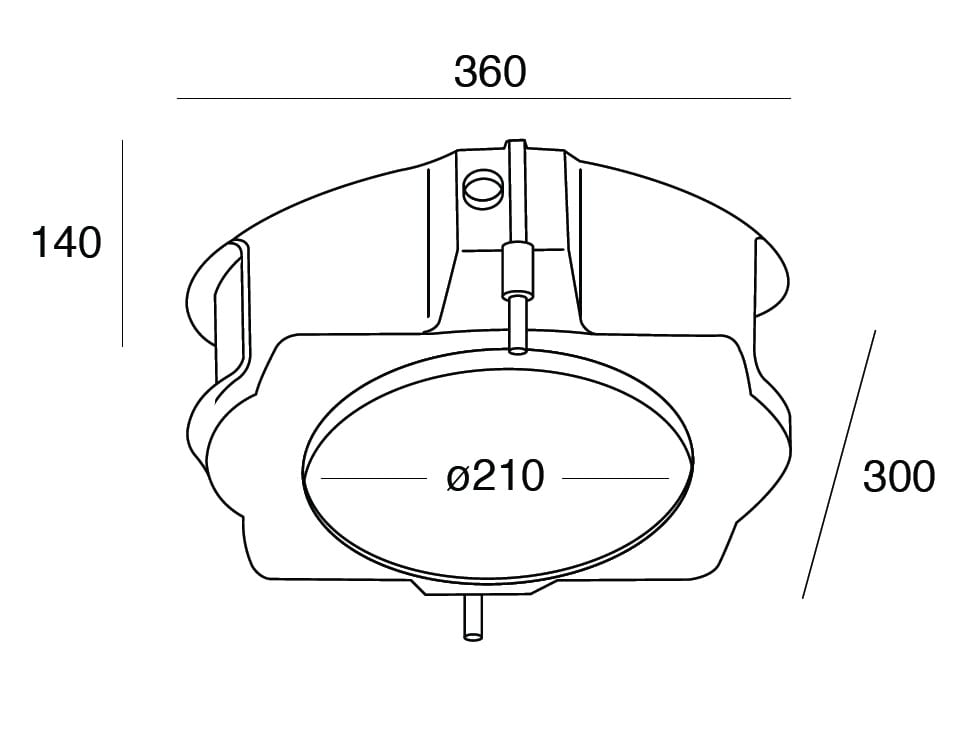 Targetti - ACC FIXTURE MOUNTING BOX CONCRETE