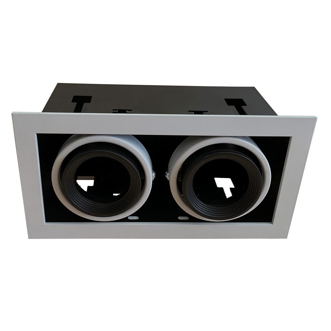 Targetti - DWNLIGH X 2 GU10 SILVER TRIM