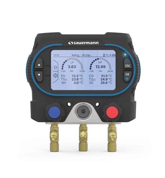Sauermann - Kit manifold électronique 2 voies Si-RM350-1 avec 2 sondes Si-RT2 et malette