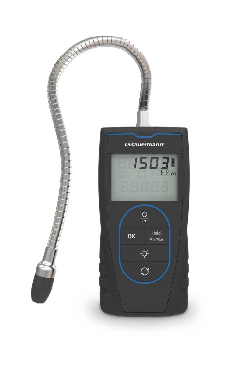 Sauermann - Détecteur de fuite de gaz Si-CD3 avec sonde flexible 300mm, alarmes et sacoche
