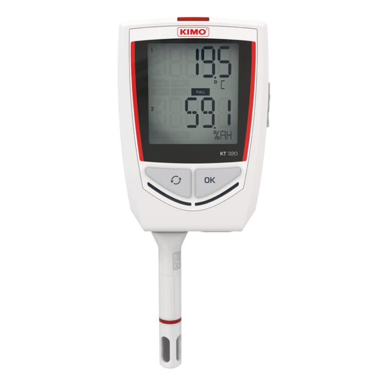 Sauermann - Enregistreur de Température KT-320 avec capteur interne et 2 entrées externes