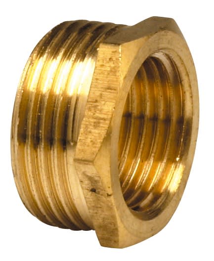 Thermador - Réduction 6 pans 241G M3/4" - F1/2". Raccord laiton à visser