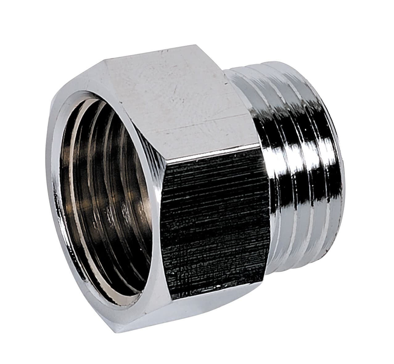 Thermador - Mamelon égal Chromé 246E 1/2"MFRaccord Laiton Chromé à visser