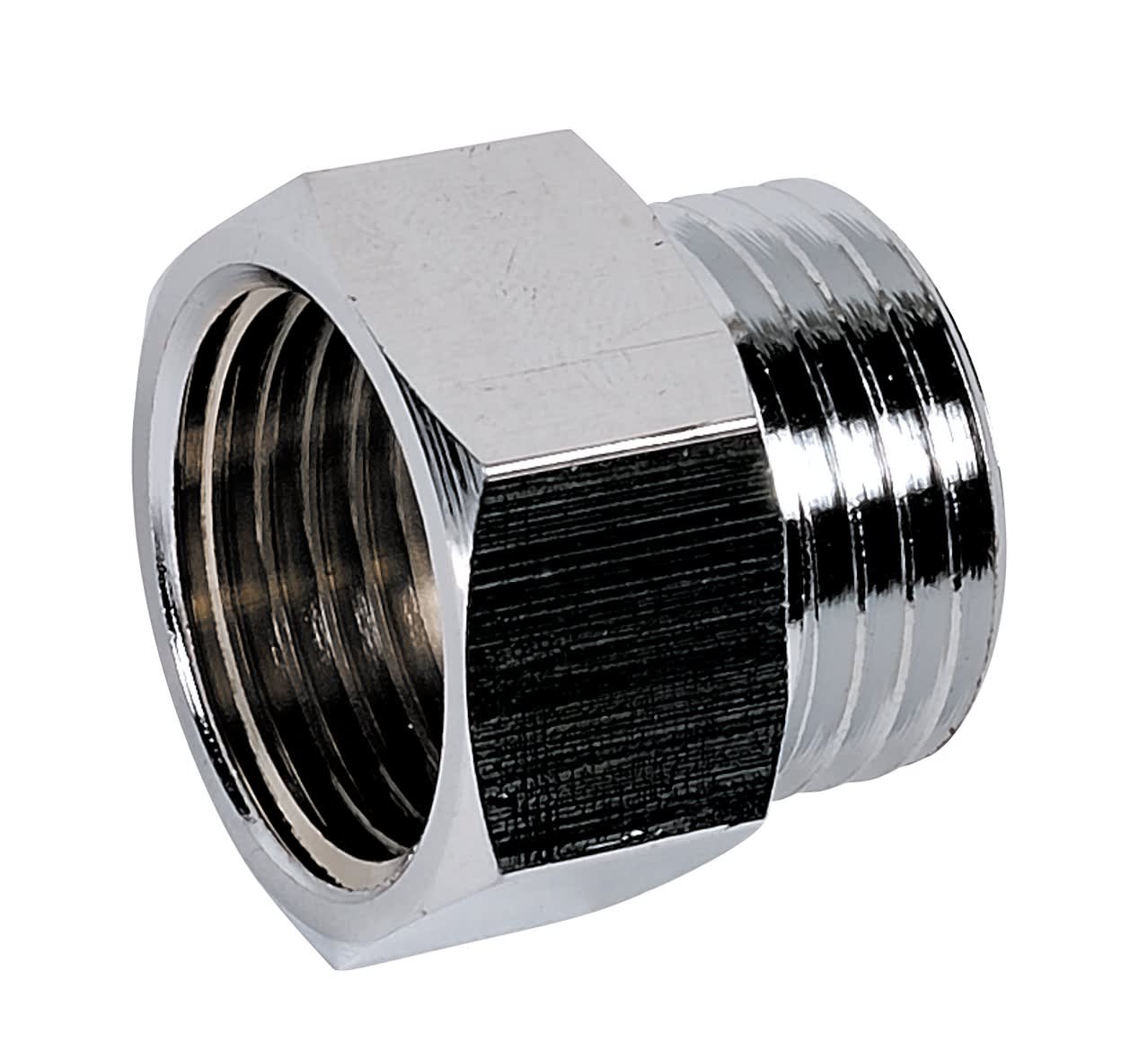 Thermador - Mamelon égal Chromé 246E 1"MFRaccord Laiton Chromé à visser