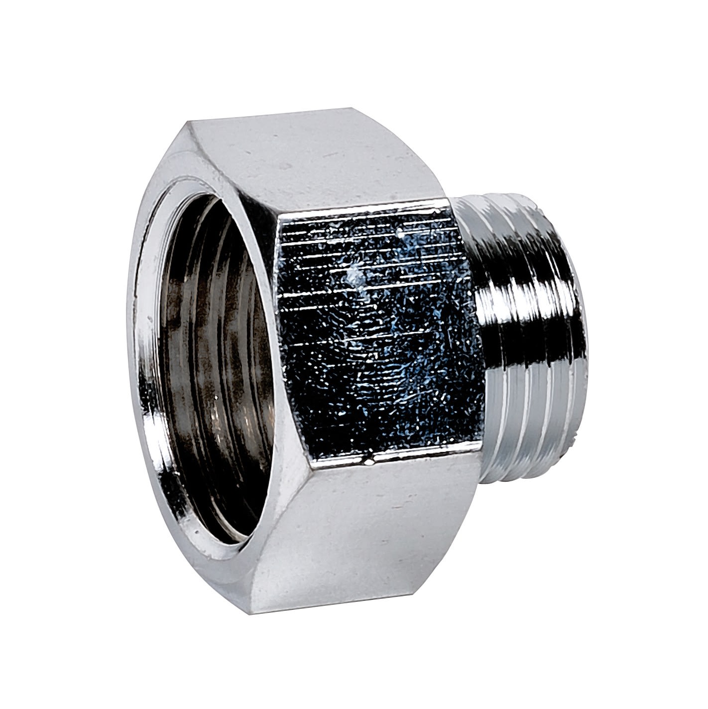 Thermador - Mamelon"MF Chromé 246G 1/2" - 3/8"Raccord Laiton Chromé à visser