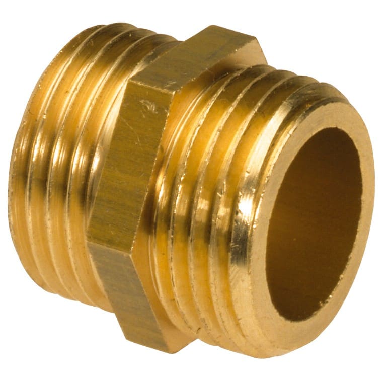 Thermador - Mamelon égal 280G 1/2"MM alésé. Raccord laiton à visser