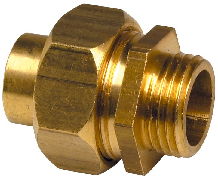 Thermador - Union Droit 341GC CU 10 M3/8"Raccord LAITON Fer Cuivre