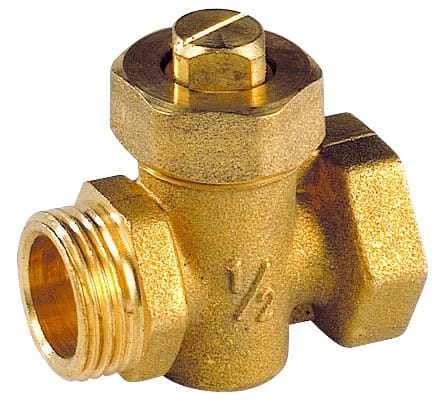 Thermador - Robinet Boisseau Laiton 1/2"MFpour vidange 7 bar 90°C