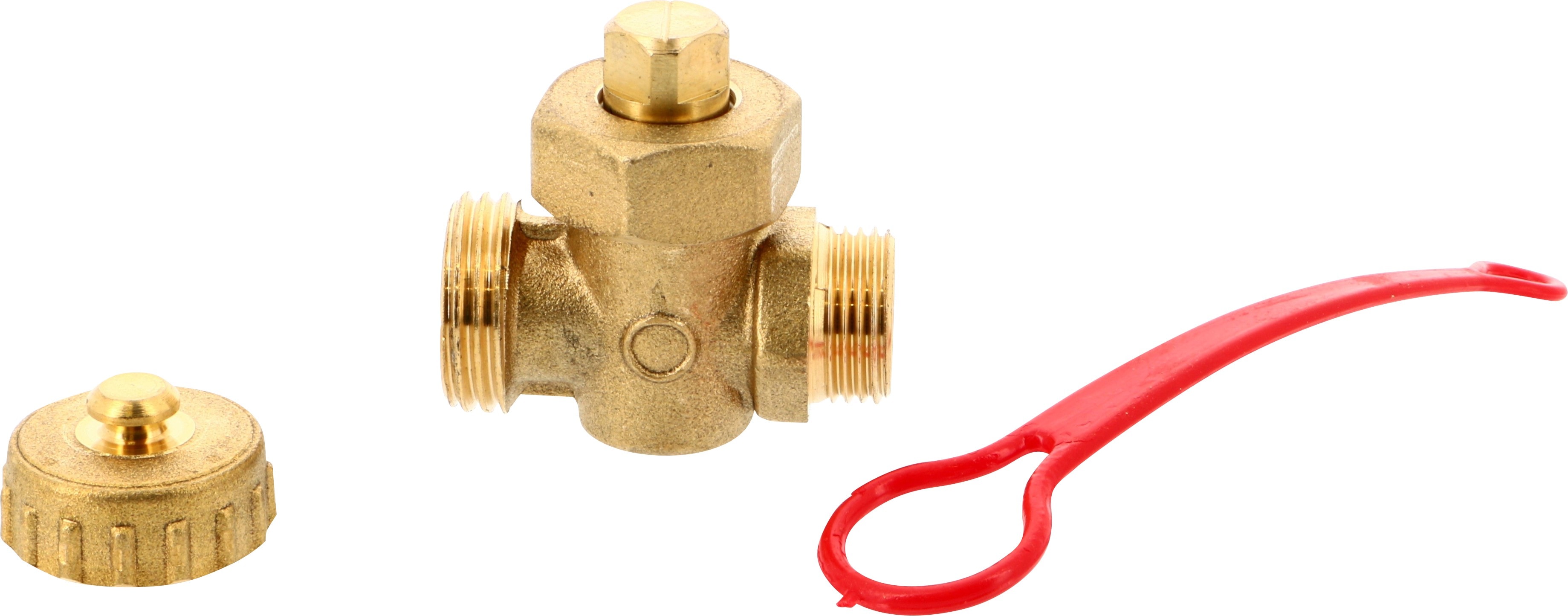 Thermador - Robinet à Boisseau 1/2"M avec bouchonpour vidange 7 bar 90°C