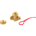 Thermador - Robinet à Boisseau 1/2"M avec bouchonpour vidange 7 bar 90°C