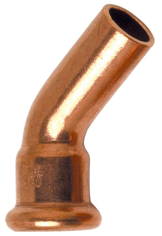 Thermador - Courbe 45° MF  6040 Cu à sertir Ø42 pour tube Cuivre Chauff. & Sanitaire