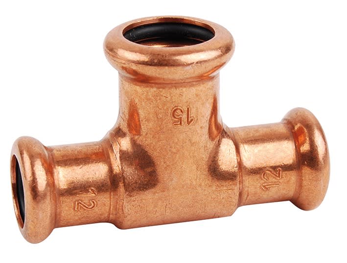 Thermador - Té égal Cu à sertir 6130 Ø35 pour tube Cuivre Chauff. & Sanitaire