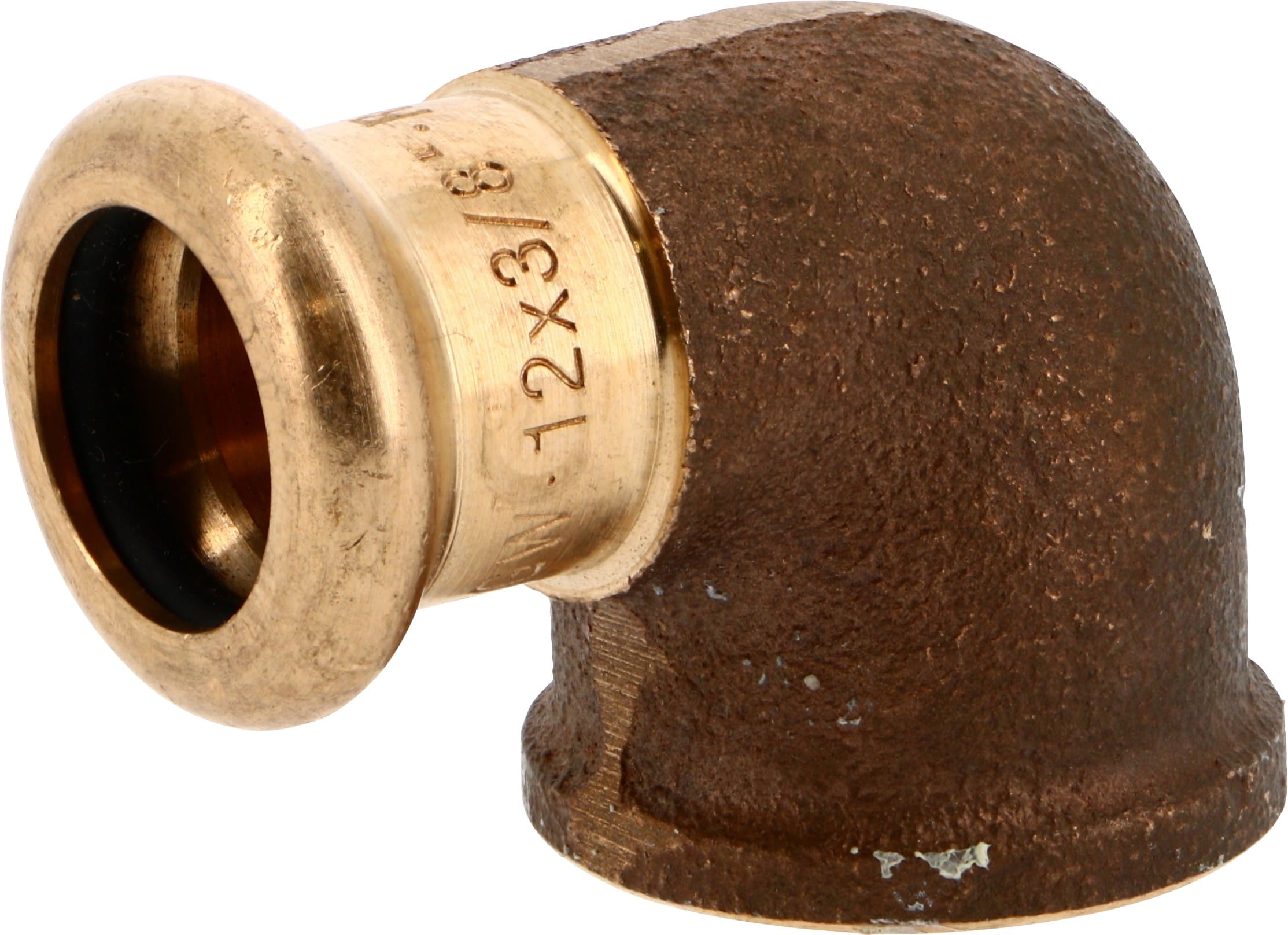 Thermador - Coude 90° laiton à sertir 8090G Ø12-3/8F pour tube Cuivre Chauff. & Sanitaire