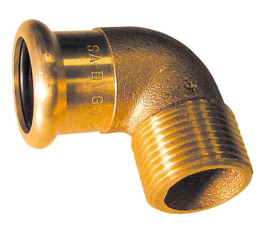 Thermador - Coude 90° laiton à sertir 8092G Ø22-3/4M pour tube Cuivre Chauff. & Sanitaire