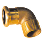 Thermador - Coude 90° laiton à sertir 8092G 35-1"1/4M pour tube cuivre chauff. & sanitaire