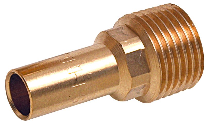 Thermador - Mamelon double à sertir 8280G Ø12-1/2"M laiton tube Cuivre Chauff. & Sanitaire