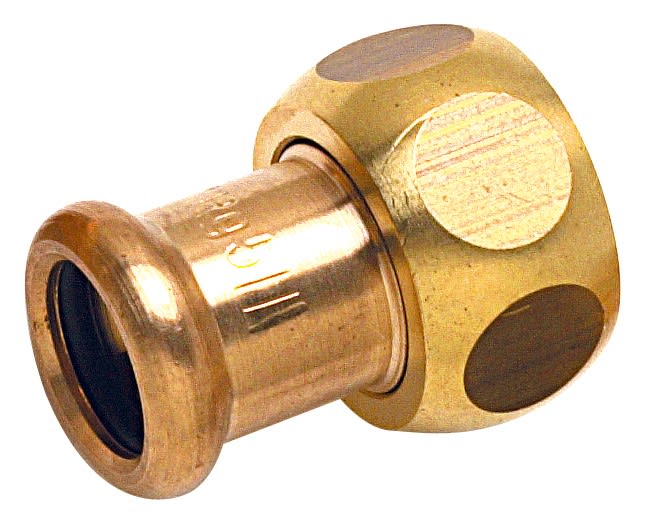 Thermador - Union 2 Pièces à sertir 8359G Ø14-3/8 laiton tube Cuivre Chauff. & Sanitaire