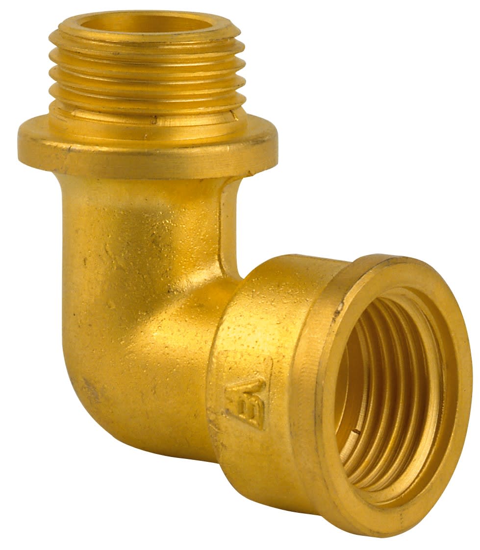 Thermador - Coude égal 92G 1/4"MF.Raccord laiton à visser