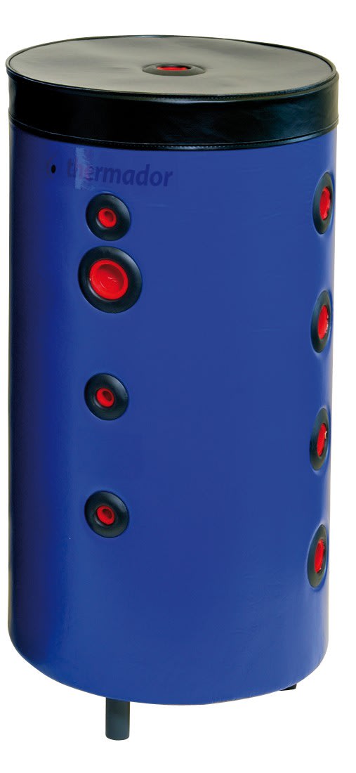 Thermador - Bouteille de mélange 100 L - pose murale et jaquette skaï et 4 piquages par côté