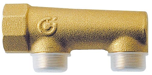 Thermador - Collecteur simple borgne 1" 3 sortiesEntraxe 50mm Code usine : 598631