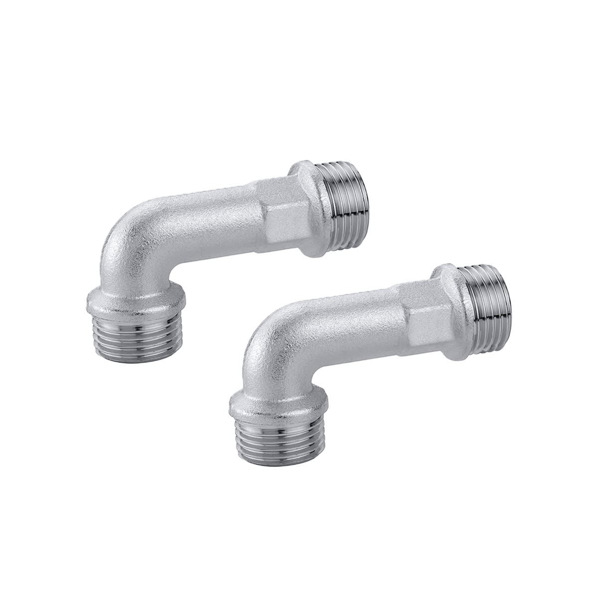 Thermador - Coude 90° Chr 1/2"MM. Øint14,5 robinet de radiateur