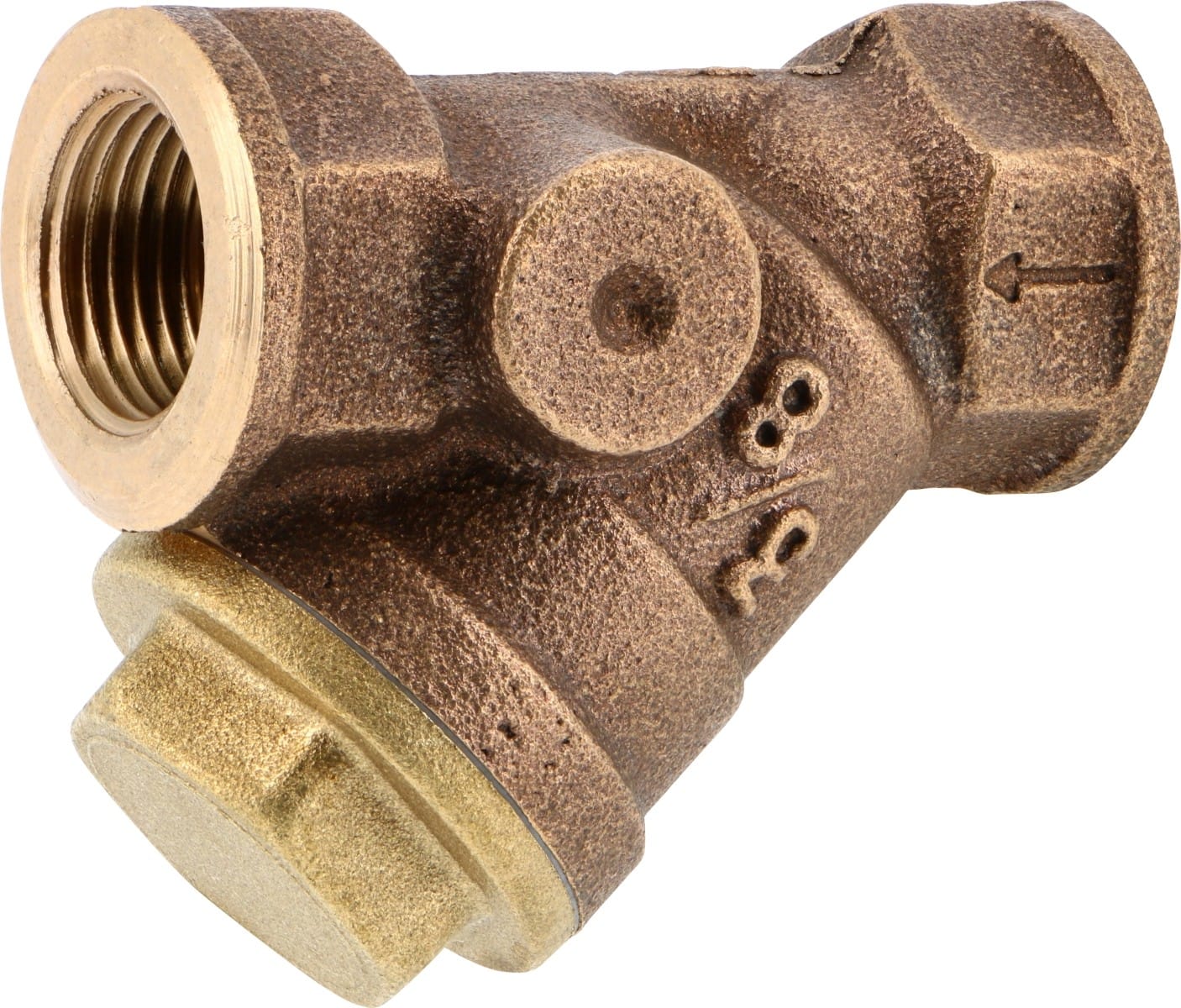 Thermador - Filtre à tamis 1" certifié ACS. Corps bronze, cartouche inox