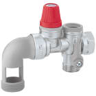 Thermador - Groupe de sécurité coudé chrome 3/4'' pour chauffe-eau jusqu'à 10 kW, agrée NF.