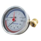 Thermador - Manothermomètre Ø80 axial 0-4bar 0-120°Cavec douille de montage1/2" M