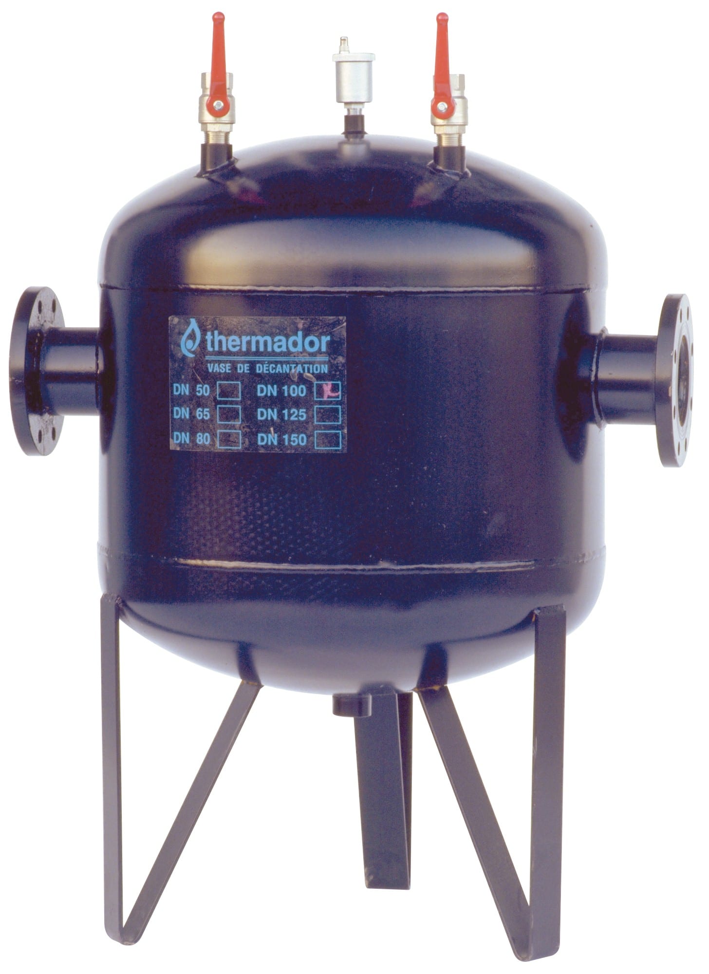 Thermador - Pot de décantation à visser 2" MMAcier Noir sur pieds 3251162245001